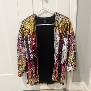 Forever 21 Multicolor Sequin Blazer